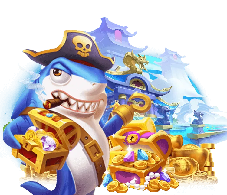Hình ảnh game Bắn Cá Thần Tài của GA368 với cá vàng và sinh vật thần thoại